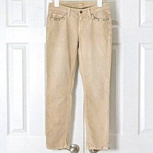 CAMBIO Liu Women's Straight Leg Jeans  Size 8 (US)  Tan  NWOT